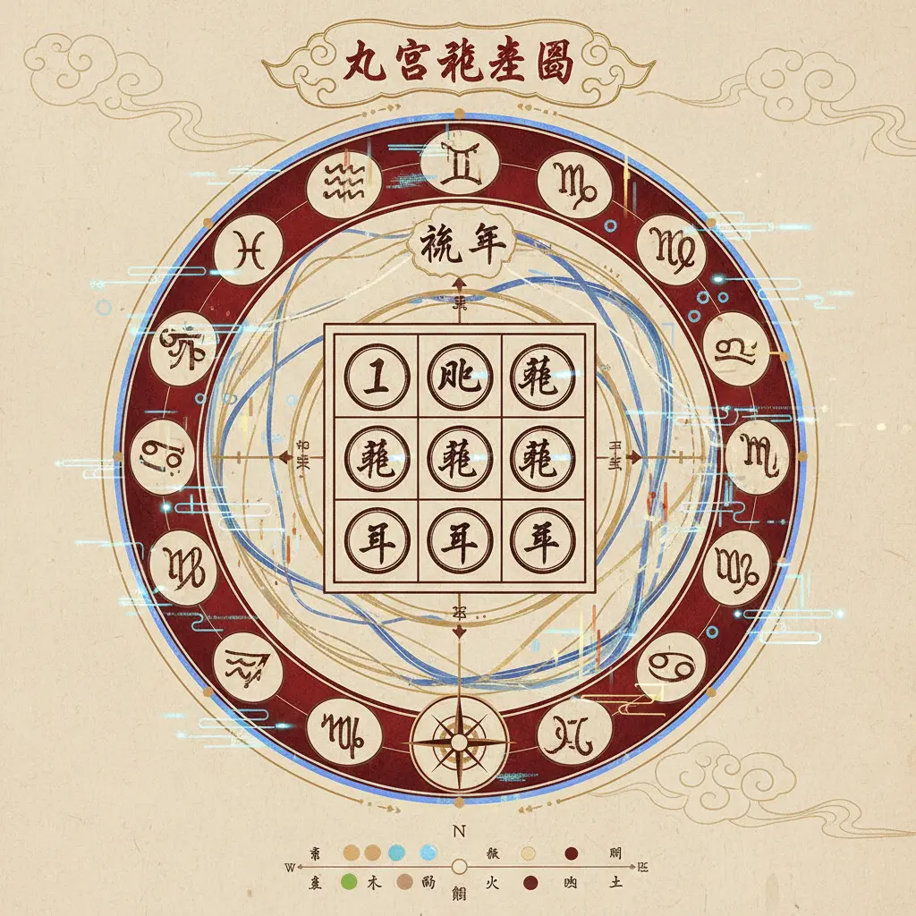 流年 - 九宮飛星圖