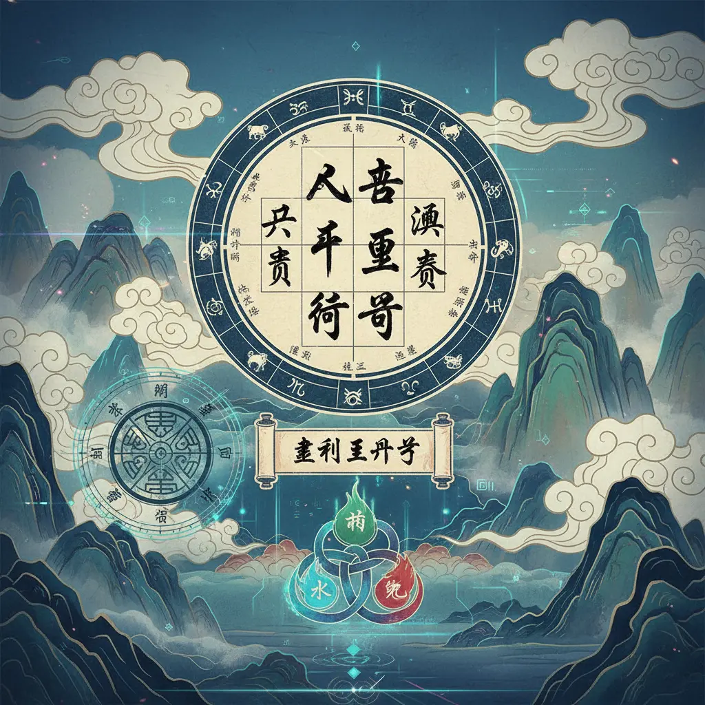 韋千里八字 - 八字命盤